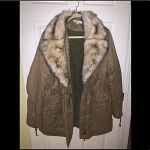 Olive Green Puffer Jacket